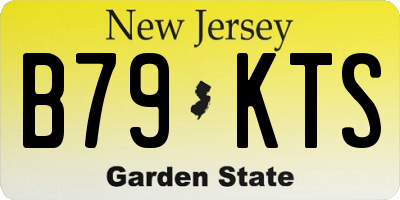 NJ license plate B79KTS