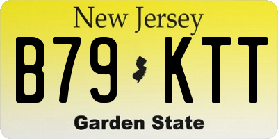 NJ license plate B79KTT