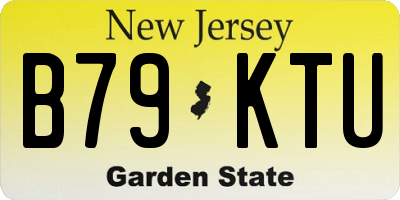 NJ license plate B79KTU