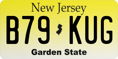 NJ license plate B79KUG