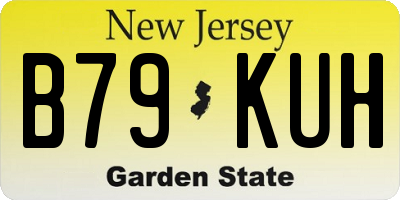 NJ license plate B79KUH