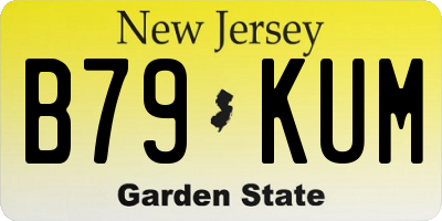 NJ license plate B79KUM