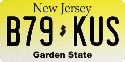NJ license plate B79KUS