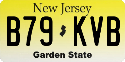 NJ license plate B79KVB