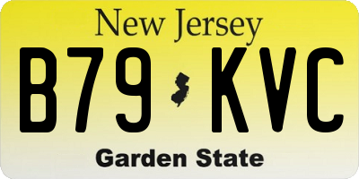 NJ license plate B79KVC