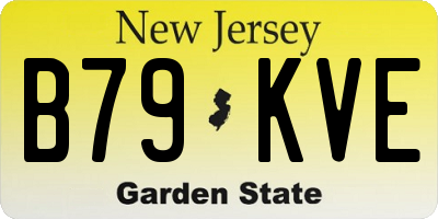 NJ license plate B79KVE