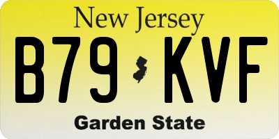 NJ license plate B79KVF
