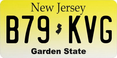 NJ license plate B79KVG