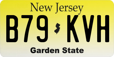 NJ license plate B79KVH