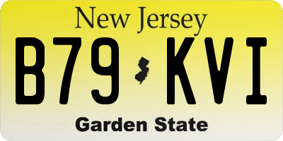 NJ license plate B79KVI