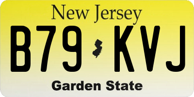 NJ license plate B79KVJ