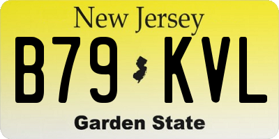 NJ license plate B79KVL