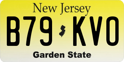 NJ license plate B79KVO