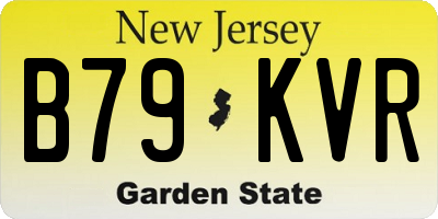 NJ license plate B79KVR