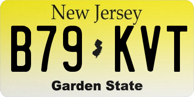 NJ license plate B79KVT