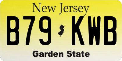 NJ license plate B79KWB