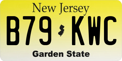 NJ license plate B79KWC