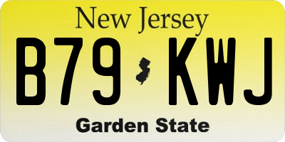 NJ license plate B79KWJ