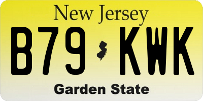 NJ license plate B79KWK