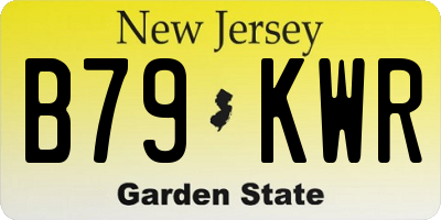 NJ license plate B79KWR