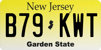 NJ license plate B79KWT