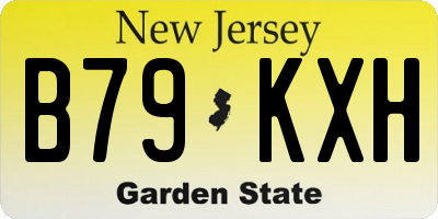 NJ license plate B79KXH