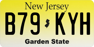 NJ license plate B79KYH