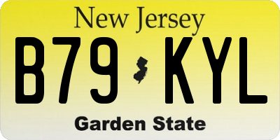 NJ license plate B79KYL