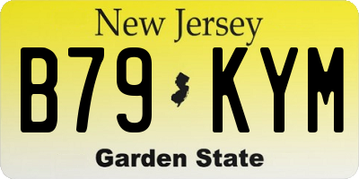 NJ license plate B79KYM