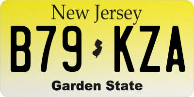 NJ license plate B79KZA