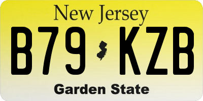 NJ license plate B79KZB