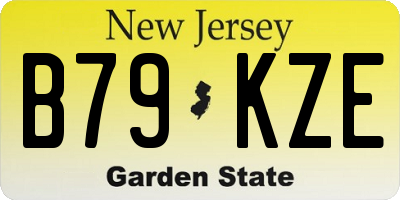 NJ license plate B79KZE