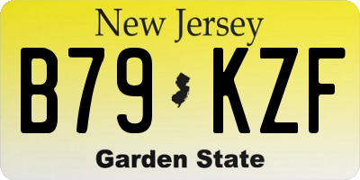 NJ license plate B79KZF
