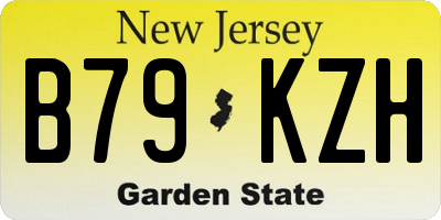 NJ license plate B79KZH