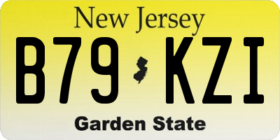 NJ license plate B79KZI
