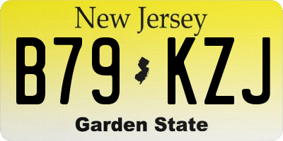 NJ license plate B79KZJ