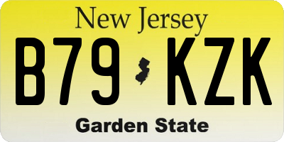 NJ license plate B79KZK