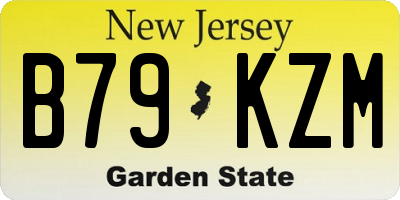 NJ license plate B79KZM