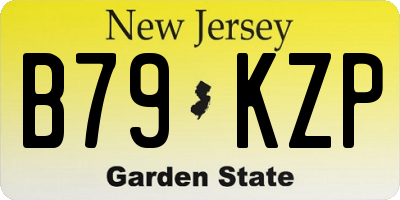 NJ license plate B79KZP