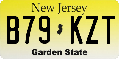 NJ license plate B79KZT