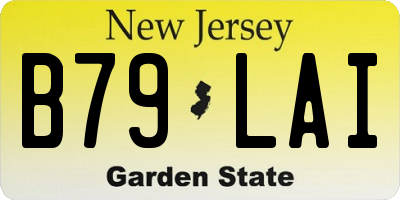 NJ license plate B79LAI