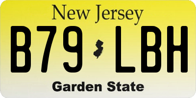 NJ license plate B79LBH