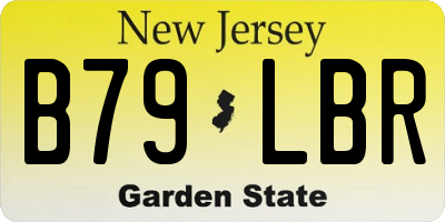 NJ license plate B79LBR