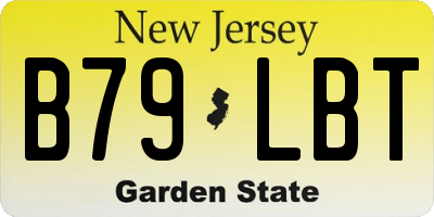 NJ license plate B79LBT