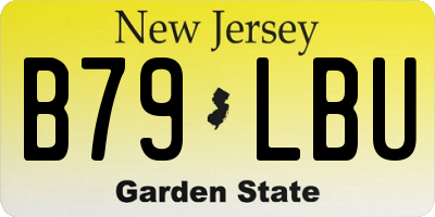 NJ license plate B79LBU
