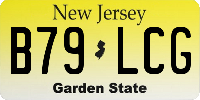 NJ license plate B79LCG