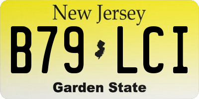 NJ license plate B79LCI