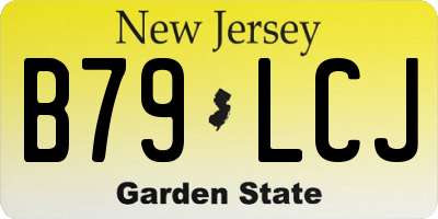 NJ license plate B79LCJ