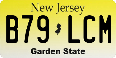 NJ license plate B79LCM