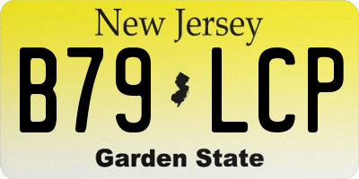 NJ license plate B79LCP